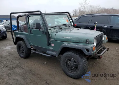 1999 Jeep Wrangler / Tj Sport from USA, damaged, VIN 1J4FY19S2XP413255